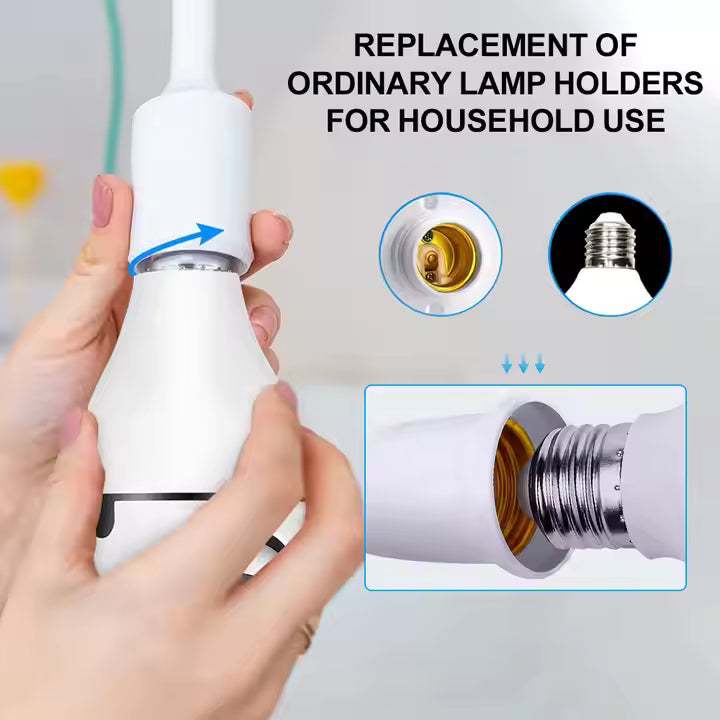 Nova Bulb 360° Smart CCTV Bulb Camera with Night Vision & Motion Detection